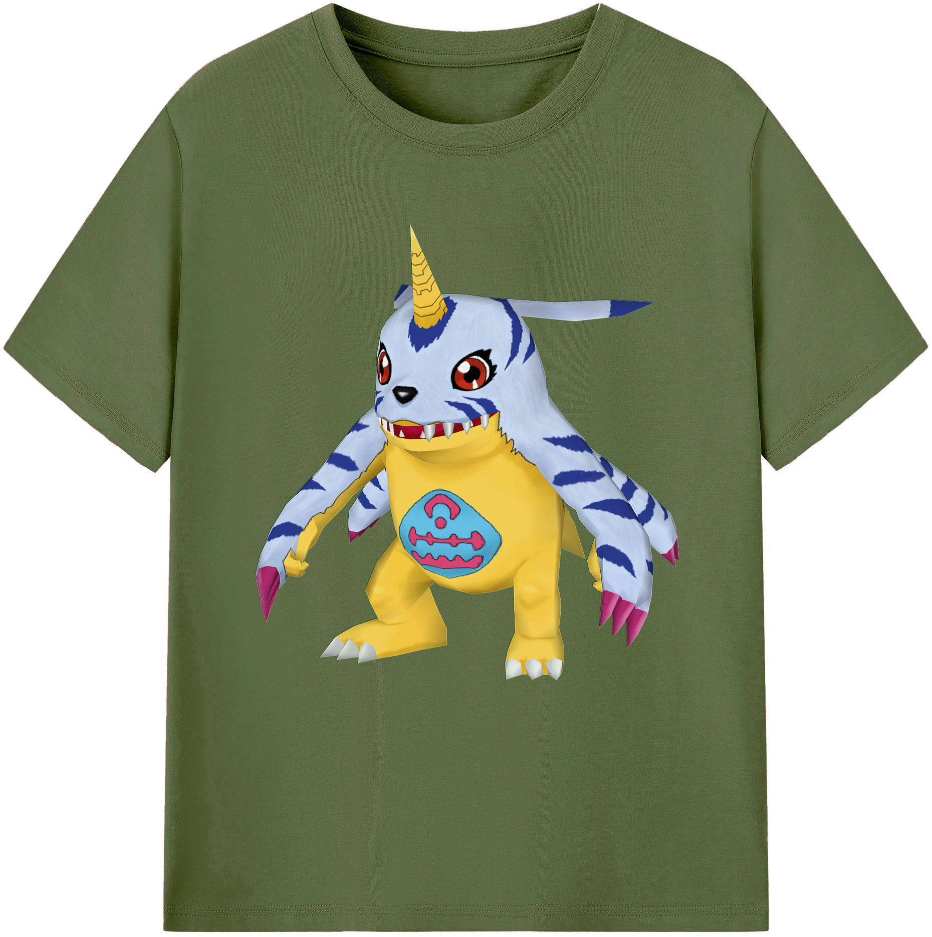 （画像用） Digimon デジタルモンスター/デジモン 綿100％半袖Tシャツ（フロントプリント）